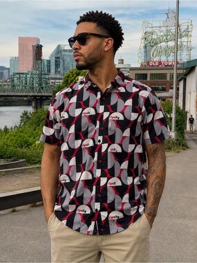 Portland Trail Blazers Wildfang Rip City Essential Button Up Shirt NWT S